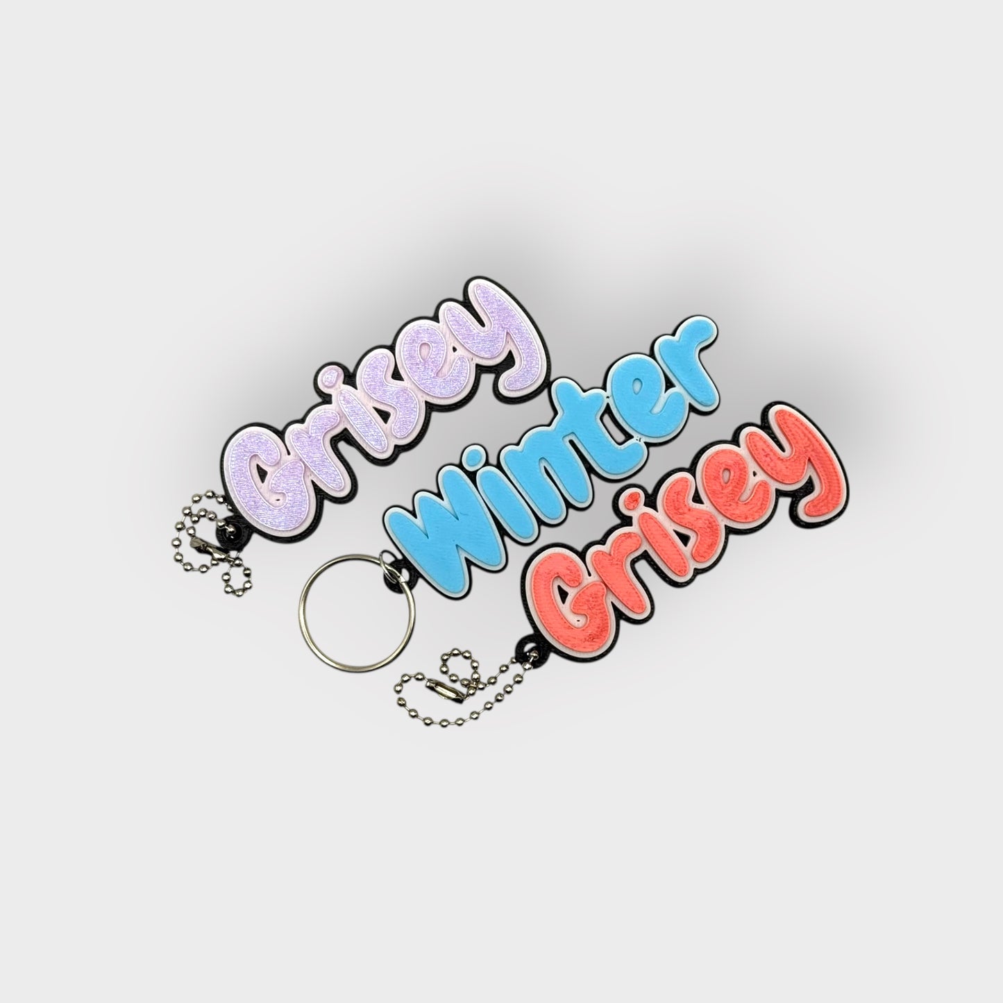 3 Color Custom Keychain - Chewy Style