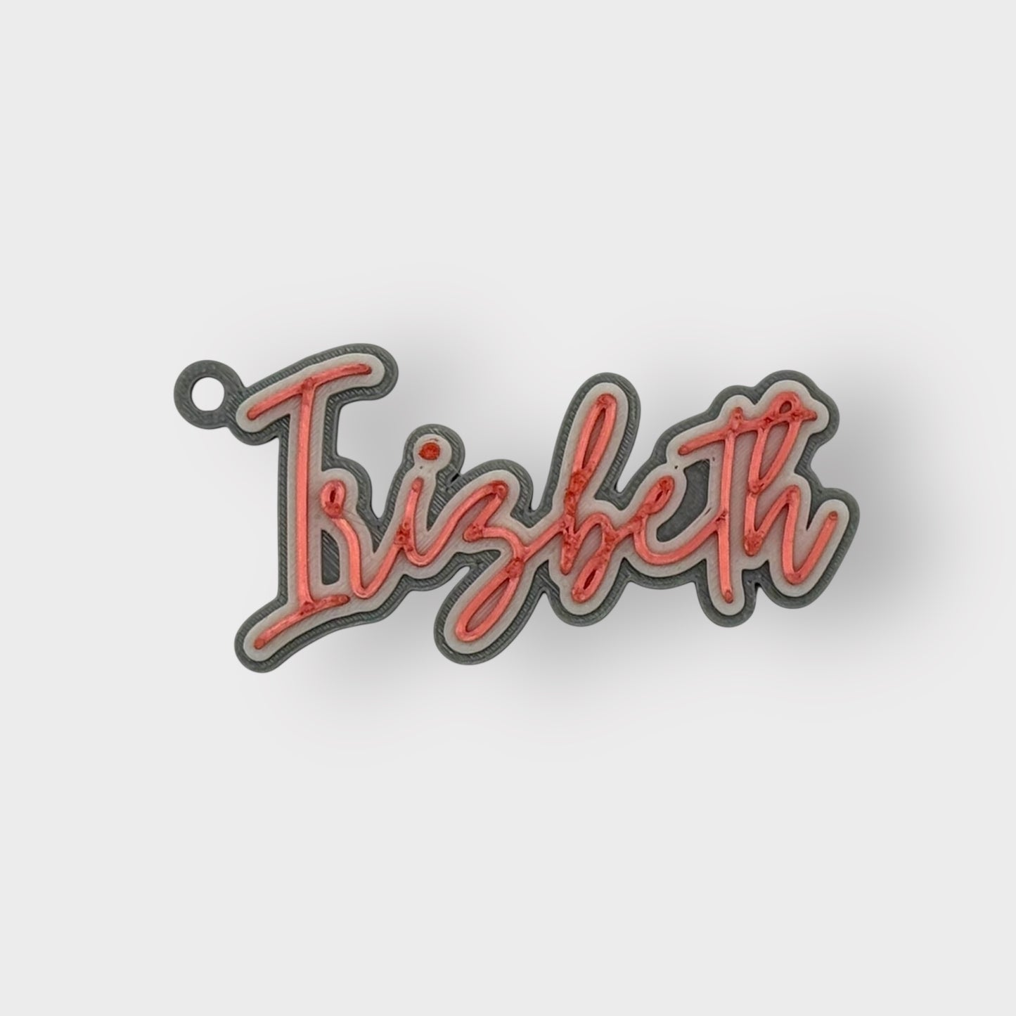 3 Color Custom Twisted Style Keychain