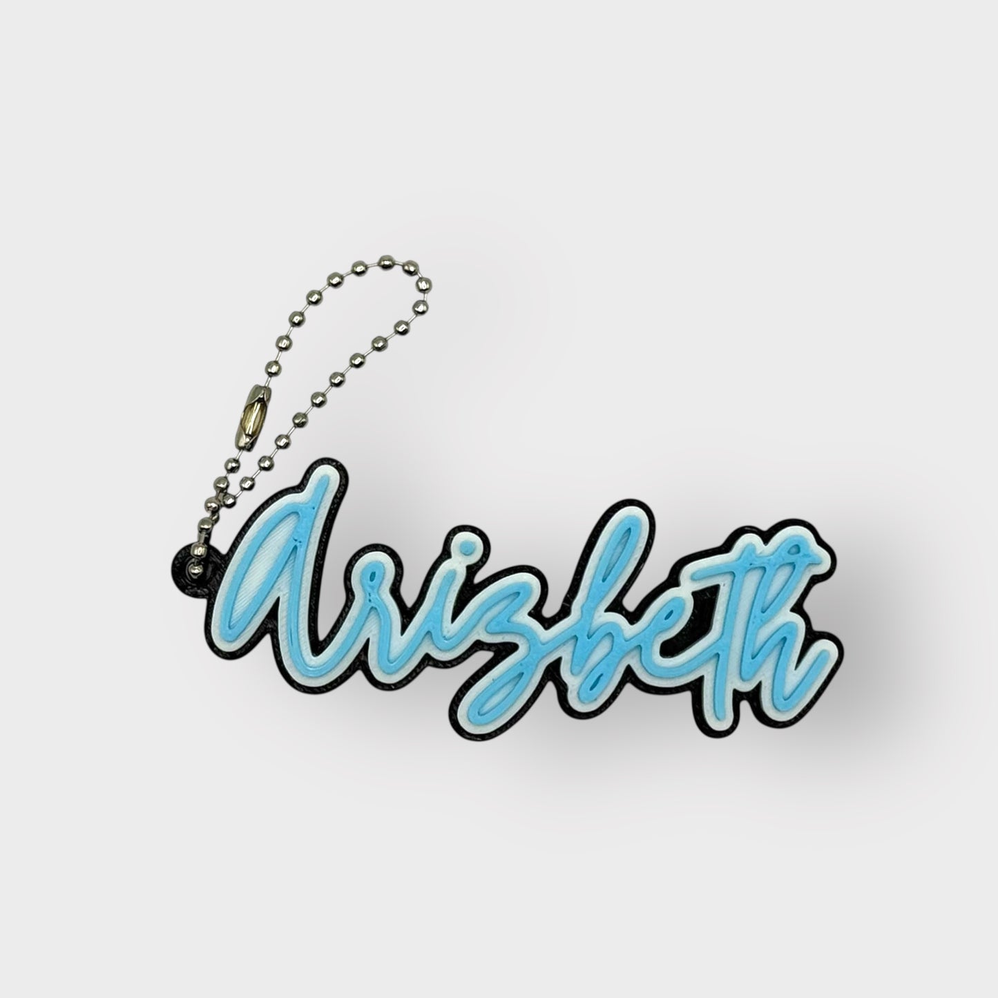 3 Color Custom Twisted Style Keychain
