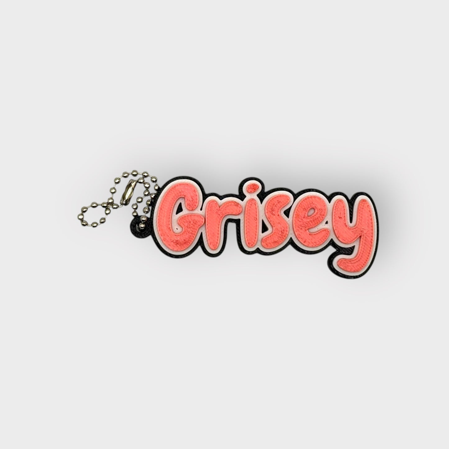 3 Color Custom Keychain - Chewy Style