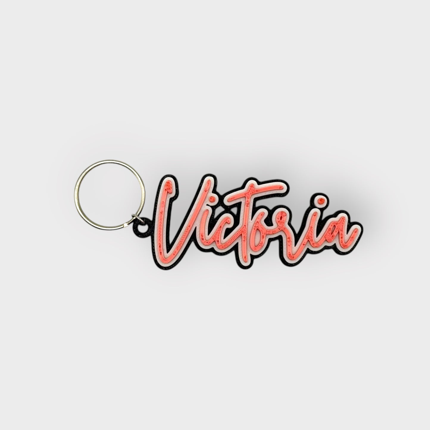 3 Color Custom Twisted Style Keychain